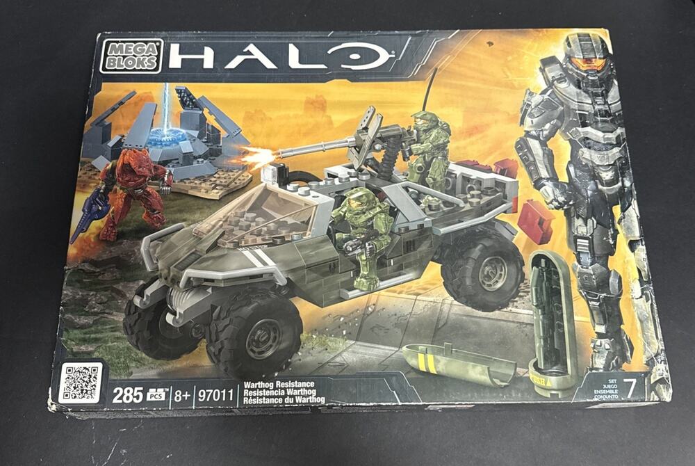 Halo Mega Bloks Warthog Resistance 97011 Sealed 285 Pcs Set 7 Xbox360
